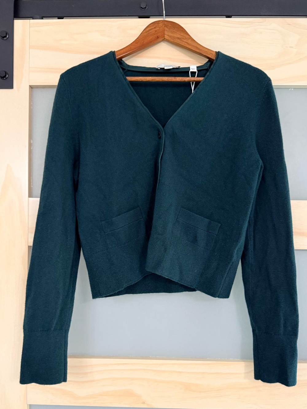 Vince Wool Cashmere Cardigan Sweater Green M